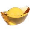 1Pcs Citrine Ingot Money Wealth Feng Shui Chinese Ancient Gold Ingot Mascot