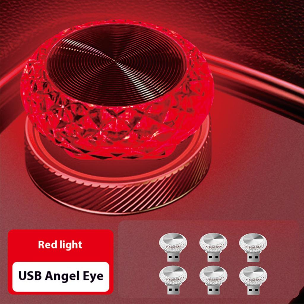 Nova luz ambiente USB para carro modelo, luz noturna LED de sete cores, sem modificação, decoração de luz ambiente para carro, luz para uso doméstico interno