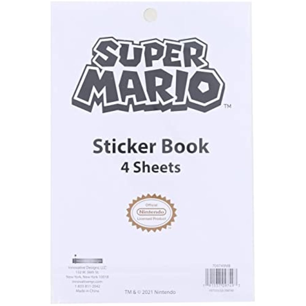 Super Mario Stickers 300 Stickers Reward Stickers Stickers Book Puku Puku Stickers [Parallel Impo...