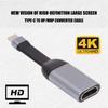 Flat Cable USB C to HDTV Adapter Type C to HDTV Adapter 4K@60Hz Video Sound Sync Screen Converter Heat Dissipation