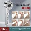 Shower Head High Pressure 5 Modes Spray Water Saving ABS Handheld Filter Large Flow Home Bathroom Spa Portable Shower Head