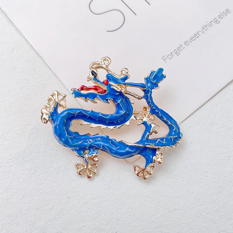 Premium Dragon Zodiac Brooch - High-End Alloy Sweater Accessory