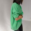 Autumn and Winter Women's Knitwear Round Neck Loose Solid Color European and American Sweater Women