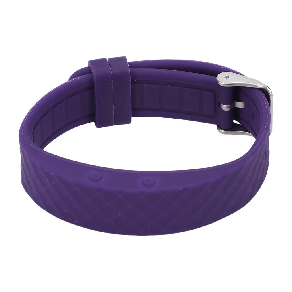 Vibrating Alarm Reminder USB Charging Watch LED Fitness   for Cal Fit Sleep Purple