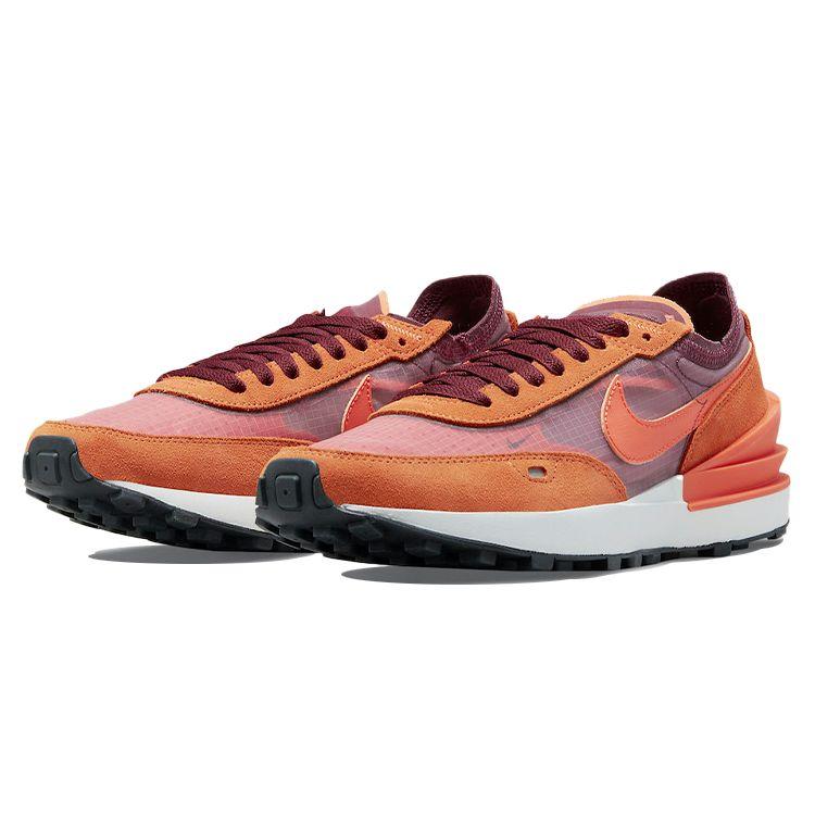 Nike Waffle One Dark Beetroot Sport Spice Scarpe da Ginnastica Donna Rosse Nere Arancioni DN4696-600
