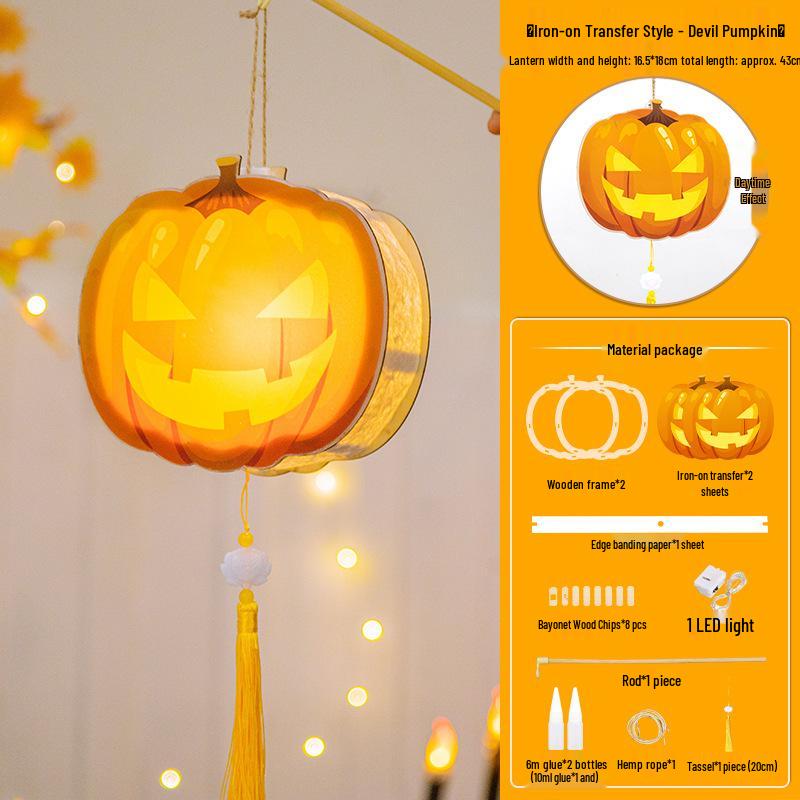Children's DIY Pumpkin Lantern Halloween Decoration Kit