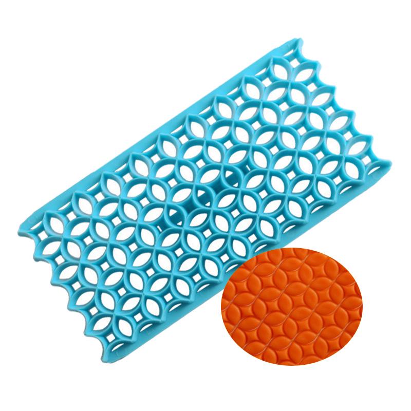 Folk Art Flower & Bark Embossing Mold for Cake & Cookie Fondant