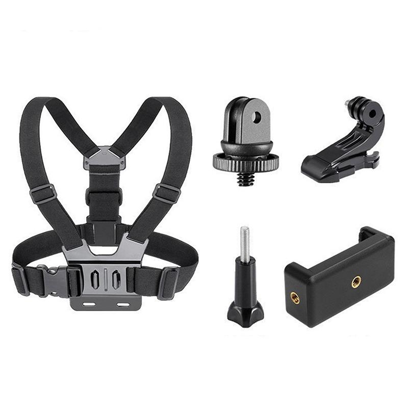 1/3/4/5Pcs Adjustable Action Camera Head Strap Mount Accessories For Skiing Hiking Vlogging Outdoor Sports