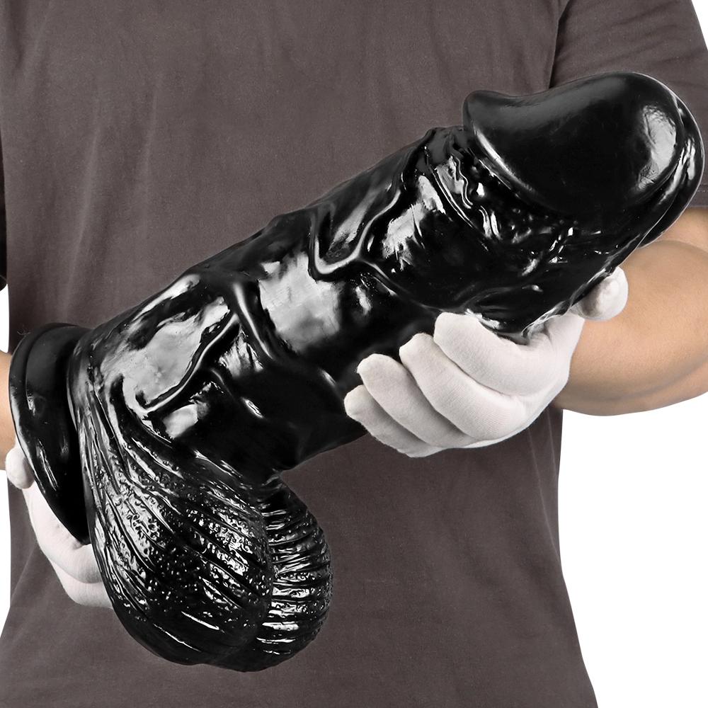 Huge Black Penis Fisting Big Dildo Adult Sex Toy Realistic Dick Strap On Cock Femdom Women's Masturbator