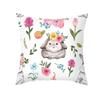 Spring Home Decor Cushion Cover Happy Easter Eggs Rabbit Decorative Pillow Covers Flowers Bunny Printed Throw Pillowcase 45x45cm