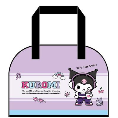 K Company Sanrio Characters Vinyl Boston Bag Kuromi CBB5-KU H24 X W33 X D11cm