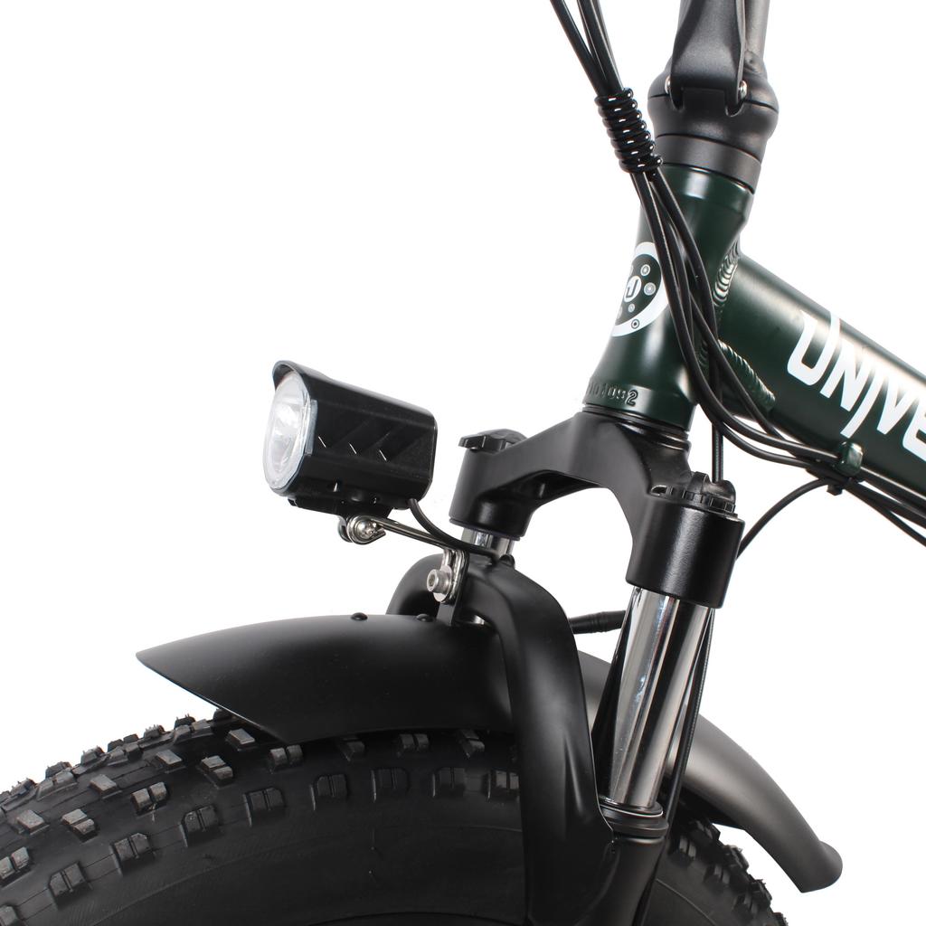 UNIVERCYCLE B4 All-Terrain Folding Electric Bike 20 Inch Fat Tires 48V12.5Ah Battery 60KM/H Load 350W Motor Urban Commuting Adult E-Bike With TowSeat