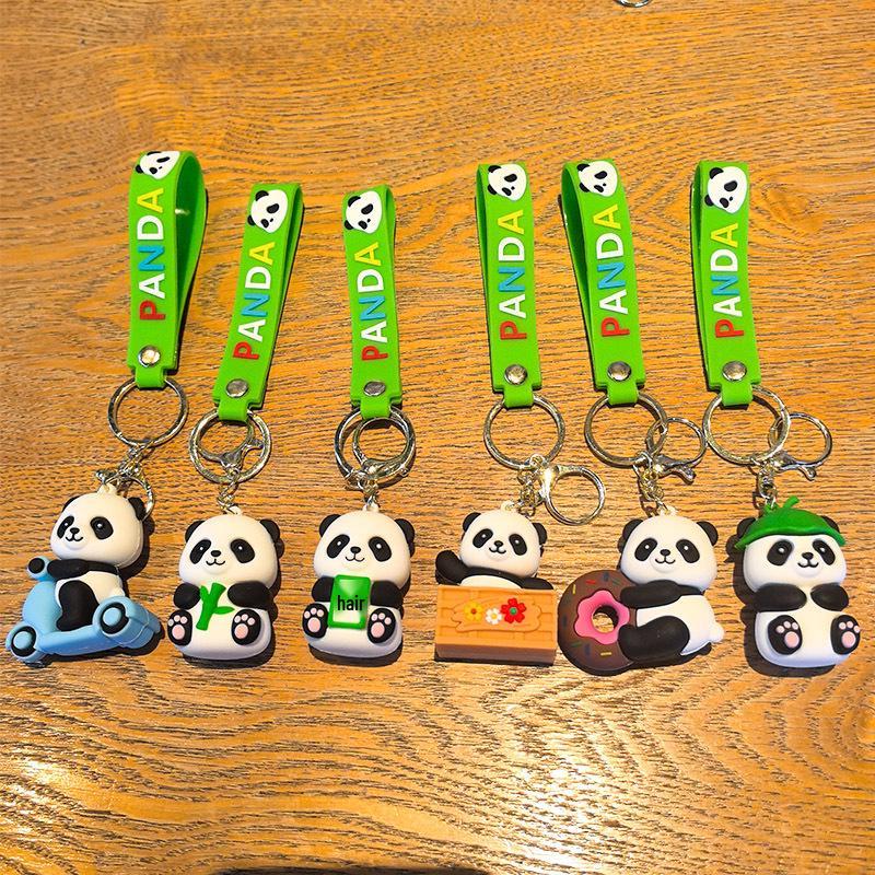 Panda Keychain Pendant - Creative Cultural Souvenir Gift from Chengdu with Bag