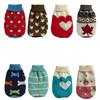 Cute Cartoon Reindeer Sweater for Pets Warm Costume Christmas Dog Sweater Puppy and Cat Jumper Knitwears Winter Dog Clothes
