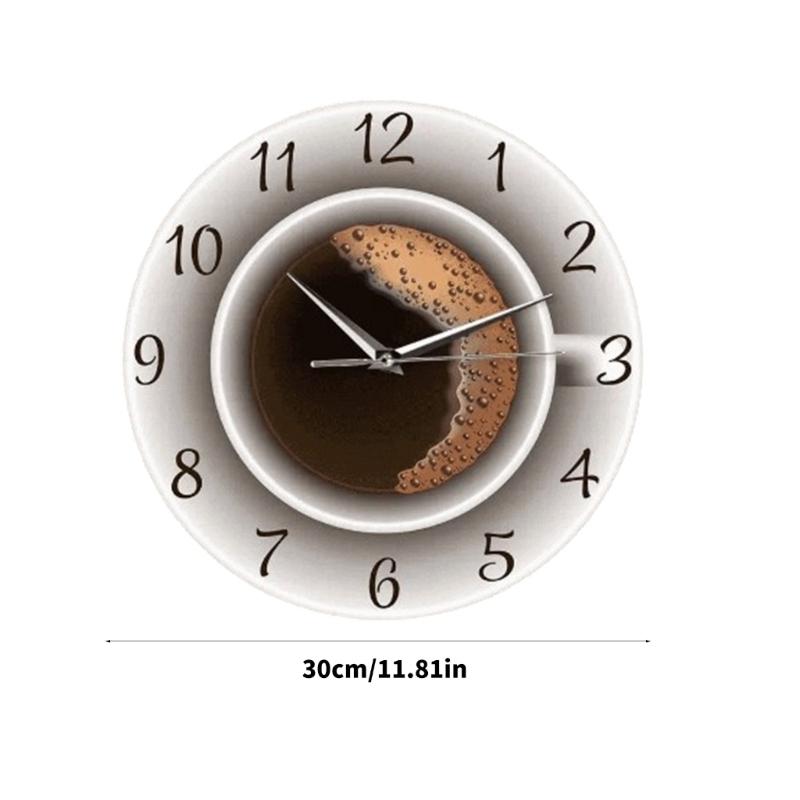 Silents None Ticking Wall Clocks Battery Operated,Decorative Clock for Bathroom Kitchen Living Room Decorative Clock