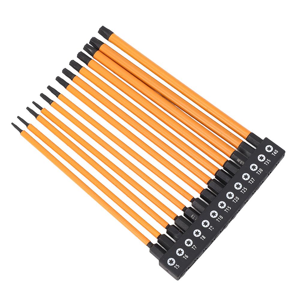 Set biți șurubelniță cu coadă hexagonală 150mm 14in Oțel aliaj S2 T5 T6 T7 T8 T9 T10 T15 T20 T25 T27 T30 T35