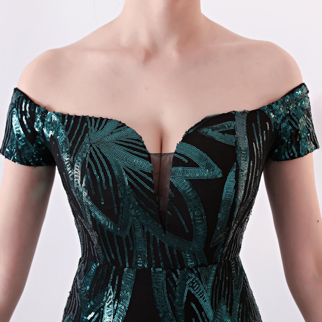 Dress Long Fishtail Sequins Evening Gift Slim Banquet Dress Evening Dresses