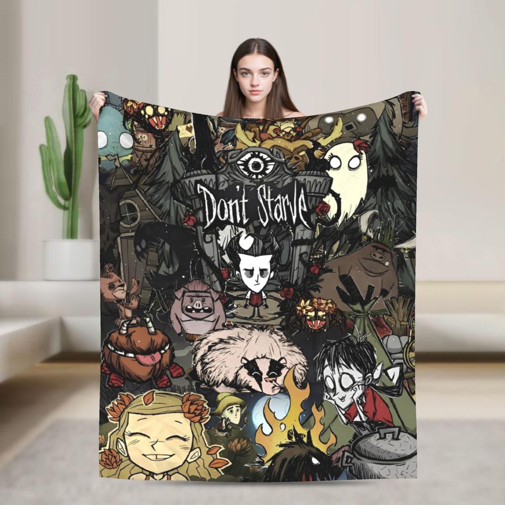 Don't Starve Survivalspiel Samtdecke Modische Decken Monster für Teppichstück Gestrickte Modische Decke Büro Leicht Atmungsaktiv