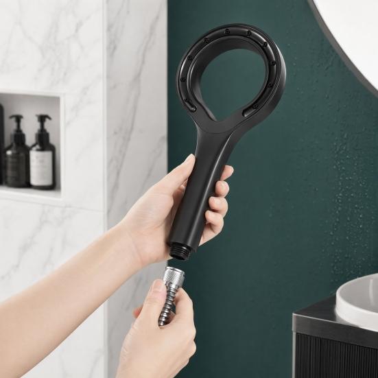 Full Body Coverage Shower Head, Large Ring Shaped, High Pressure Handheld Spray, Soft Water Spray Flow Accessory, for Home Bathroom Durable Head