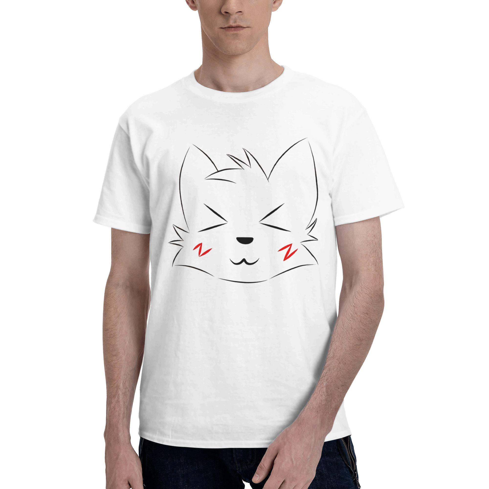 

Men Women s Cute Cat Boykisser T Shirt 100% Cotton Tops Novelty Short Sleeve Round Collar Tees Plus Size T-Shirts S