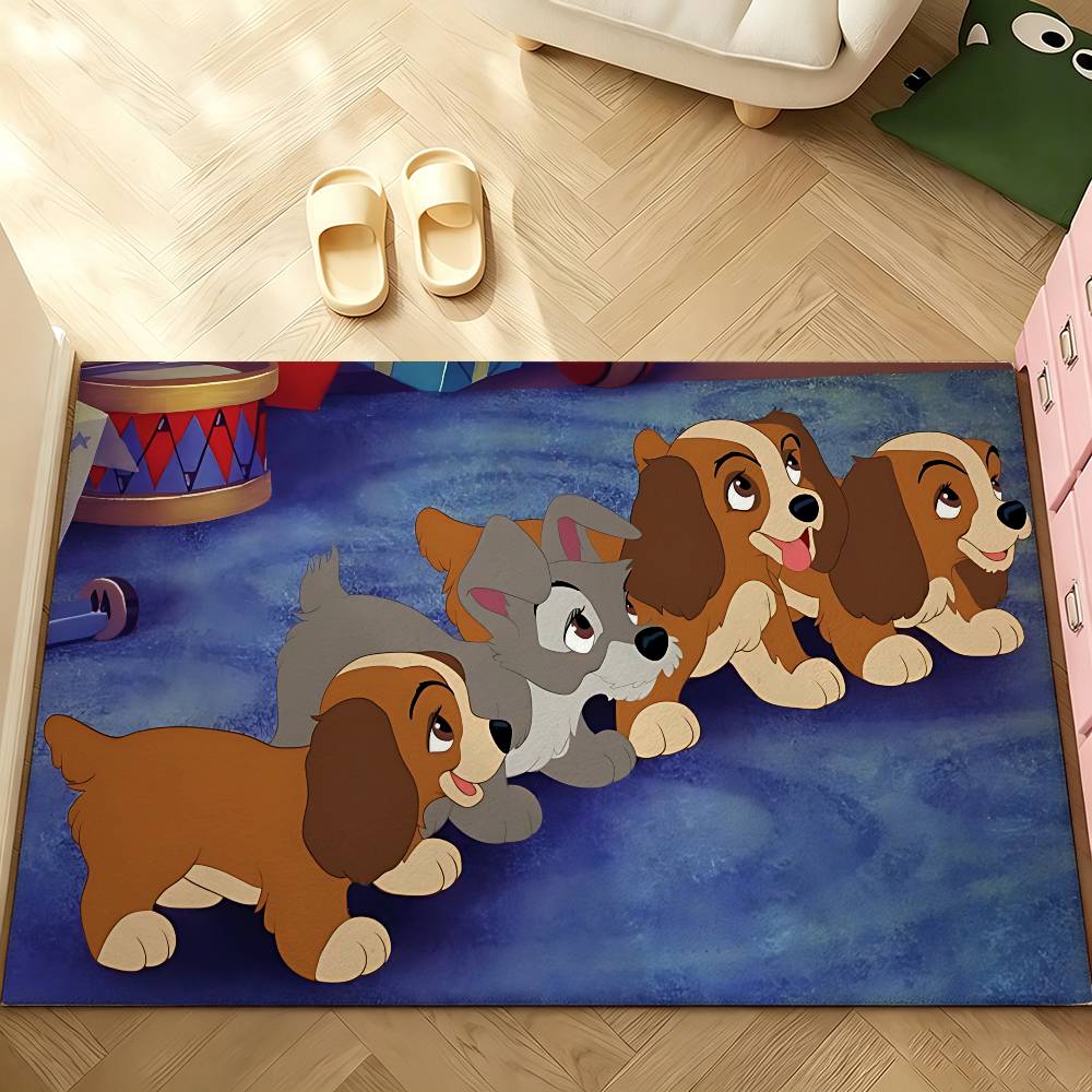 Classic Cartoon-101-D-dalmatiansS Cute Carpet Bathroom Anti-slip Door Mat Home Decoration Mat Entrance Door Scratch-resistant