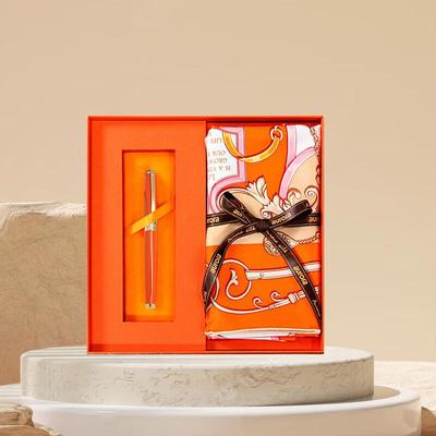 ITARORA Aurora Silk Scarf & Signature Pen Gift Set