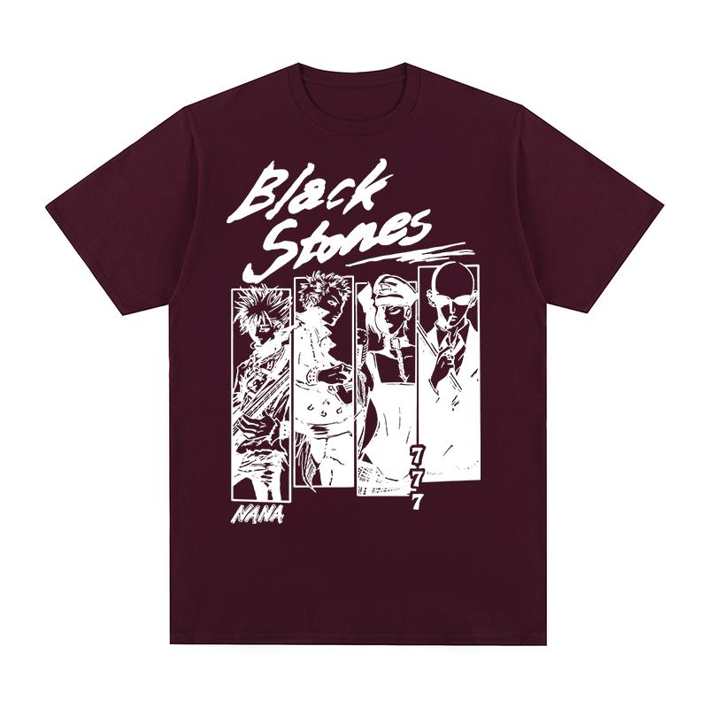Black Stones NANA Vintage Tshirt Japanese Anime Kawaii Clothing Unique Graphic Cotton Unisex T shirt New TEE TSHIRT Womens tops