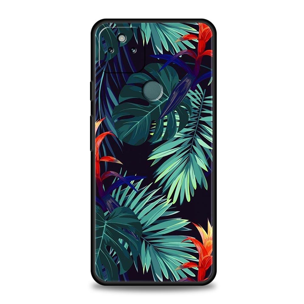 Phone Case Cover for Google Pixel 10 9 8 7 6 7A 6A Pro Shockproof Soft TPU 10 9 Pro XL Shell Capas Fundas Colorful Leaves Coque
