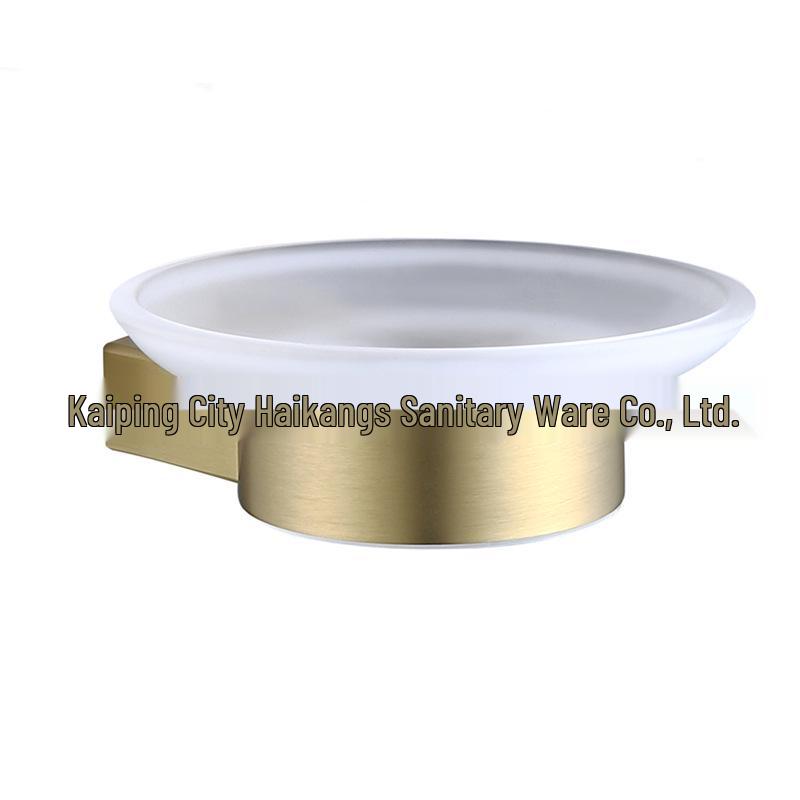 Juego de Baño de Acero Inoxidable 304 Dorado: Toallero, Barra de toallas, Portarrollos de papel higiénico, Estante y Escobilla para el inodoro.