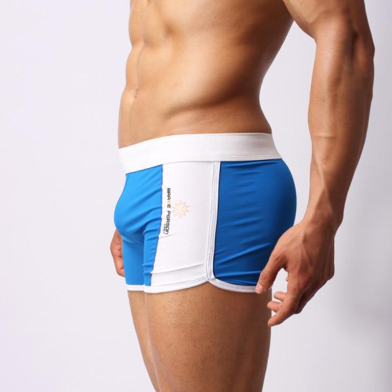 Cuecas Boxers Esportivas Masculinas Respiráveis de Cintura Baixa com Cós Contrastante e Design de Painéis Laterais Roupa Íntima Esportiva