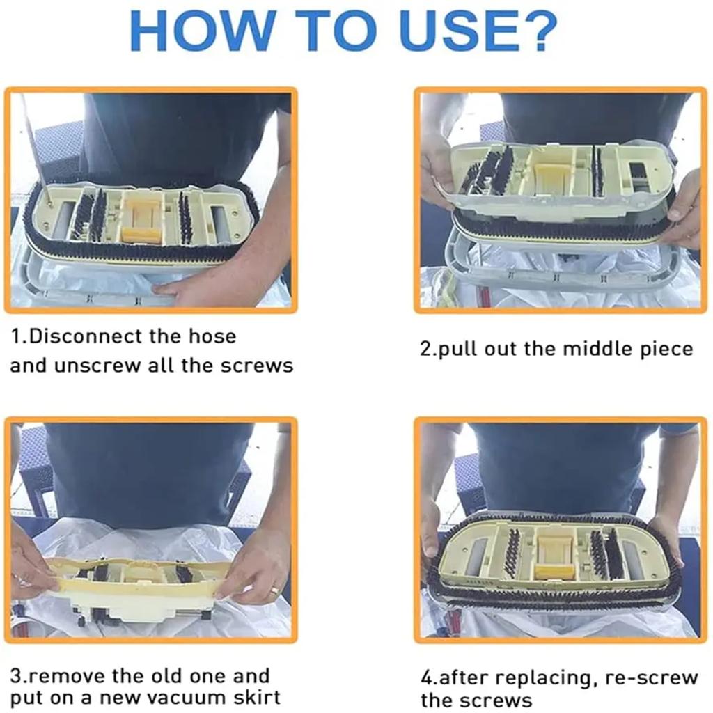 Fustă Curățător Piscină Piesă de Schimb Inele de Etanșare Curățător Piscină Garnitură de Schimb Textură Cauciuc pentru GW9500 și 360151