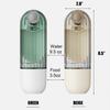 Pet Dogs Water Bottle,Foldable 2 in 1 Portable Pet Puppy Travel Leak Proof Drinking Dispenser Feeder bowl Water with Food Container