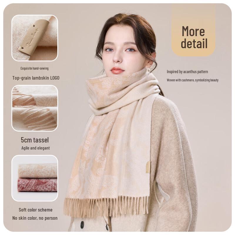 JIUMU Women's 100% Cashmere Scarf and Shawl