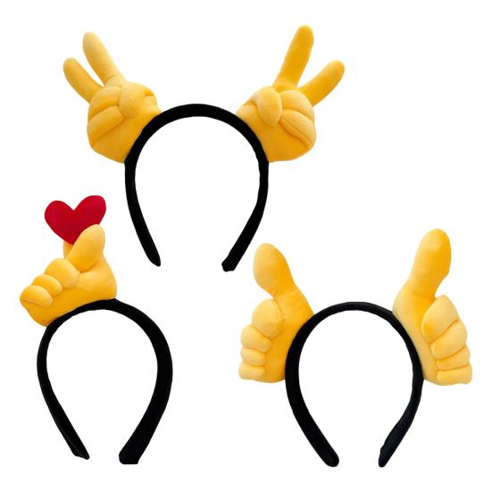 Cosplay čelenka Kreslené srdce Design s postojem palce nahoru Dívčí vlasová obruč Lehká Všestranná čelenka Vlasový doplněk