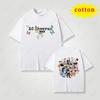 European And American Singer Ed Sheeran Math Symbol Tour Tshirt Cartoon Album Print Loose Cotton Round Neck Top