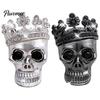 Car Scent Diffuser Accessories Crown Skull Air Freshener Vent Clip, Fragrance Diffuser, Metallic Clip Gothic Auto Interior Decoration Accessory