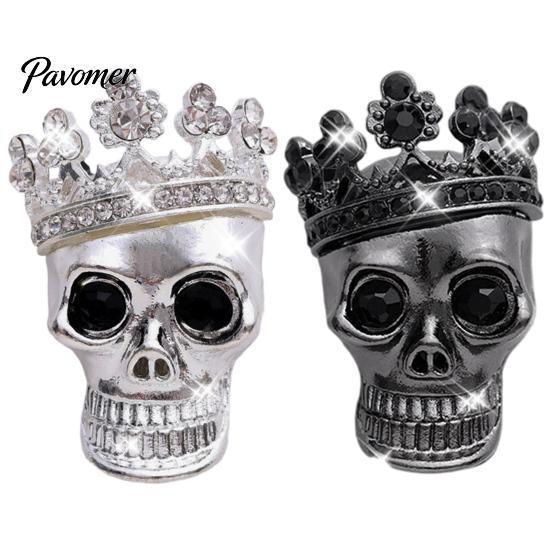 Car Scent Diffuser Accessories Crown Skull Air Freshener Vent Clip, Fragrance Diffuser, Metallic Clip Gothic Auto Interior Decoration Accessory