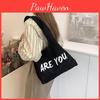Fashionable Urban Style Printed Shoulder Bag For Women Spacious Canvas Tote Perfect For Daily Use