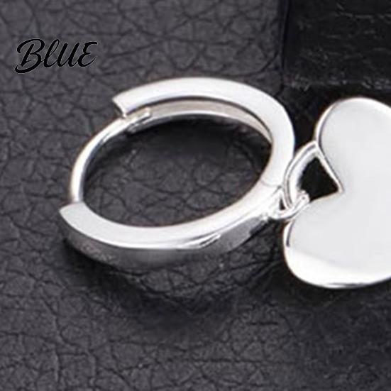 Lightweight Heart Earrings 1 Pair Women Leverback Pendant Polished Surface