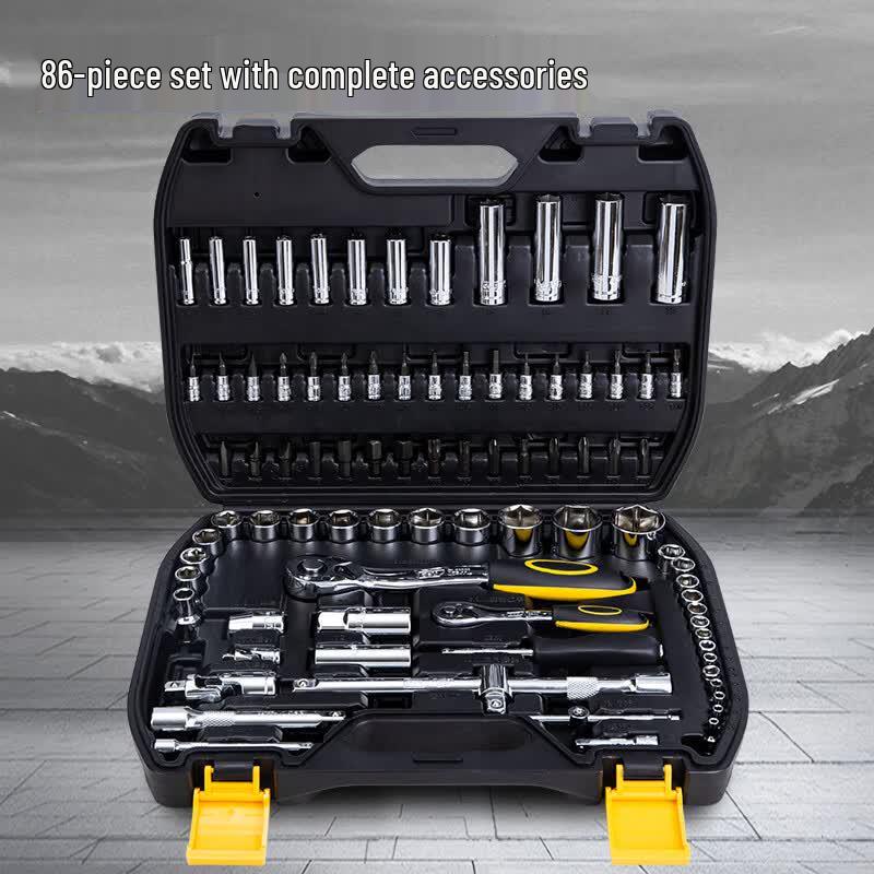 Deli DL3086T 86-Piece Socket Ratchet Wrench Set