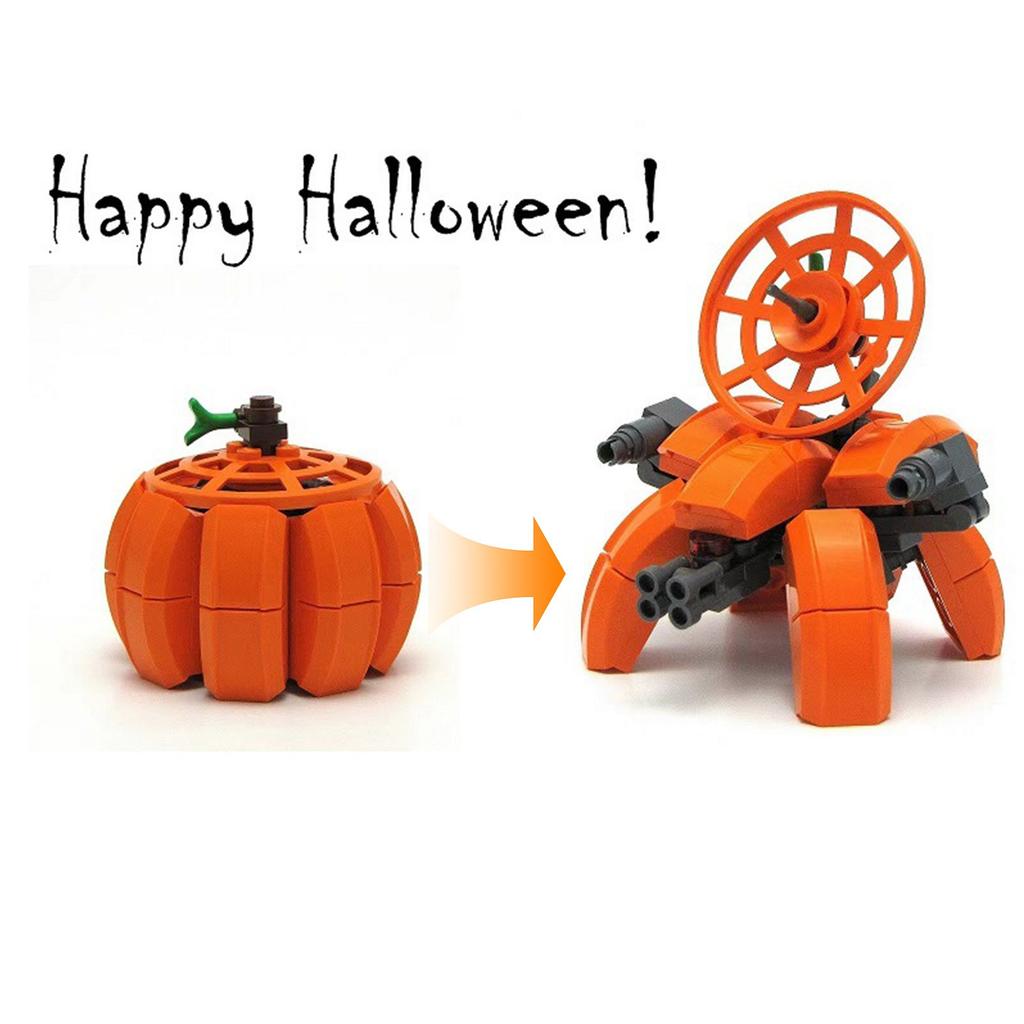 Halloween Pumpkin Transforming  MechTransformation Decoration Figure