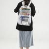 Fashion Bookbags Waterproof Clear Bags Teens Student Schoolbag Casual Bags