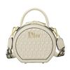 New Fashion Embroidered Bag Handheld Crossbody Small Round Bag