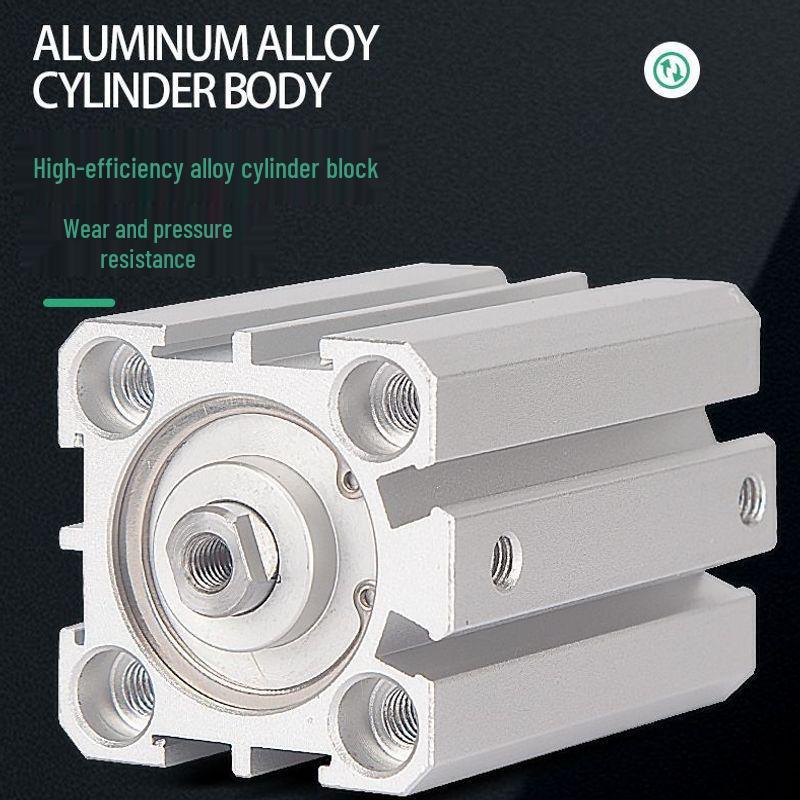 SDA Mini Pneumatic Cylinder, High Thrust, Thin Type, Bore Sizes 20/25/32/40/50