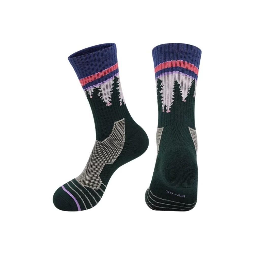 Warm Merino Wool Socks Winter Hiking Socks Riding Snow Warm Socks for Men M EU 34-38 зелёный