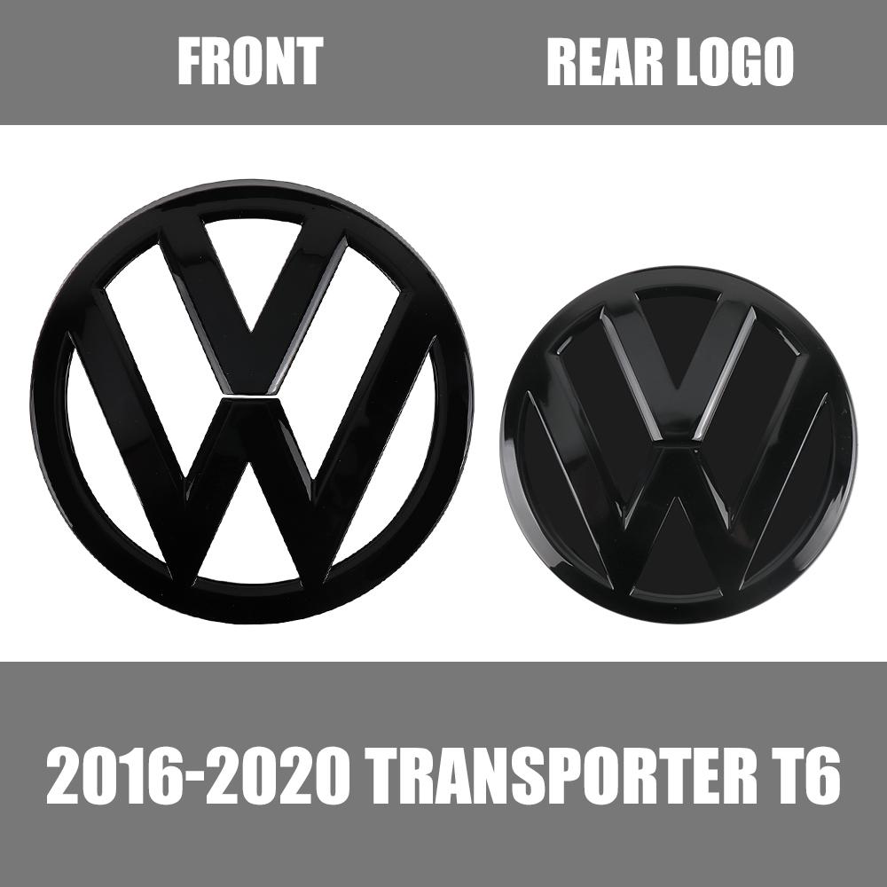 For VW For Volkswagen VW  Transporter T6 2020 2019 2018 2017 2016 3D ABS Car Hood Front Bonnet Grill Rear Trunk Emblem Logo Ba