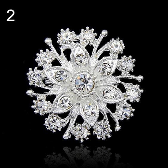 

Женские броши с горным хрусталем 2