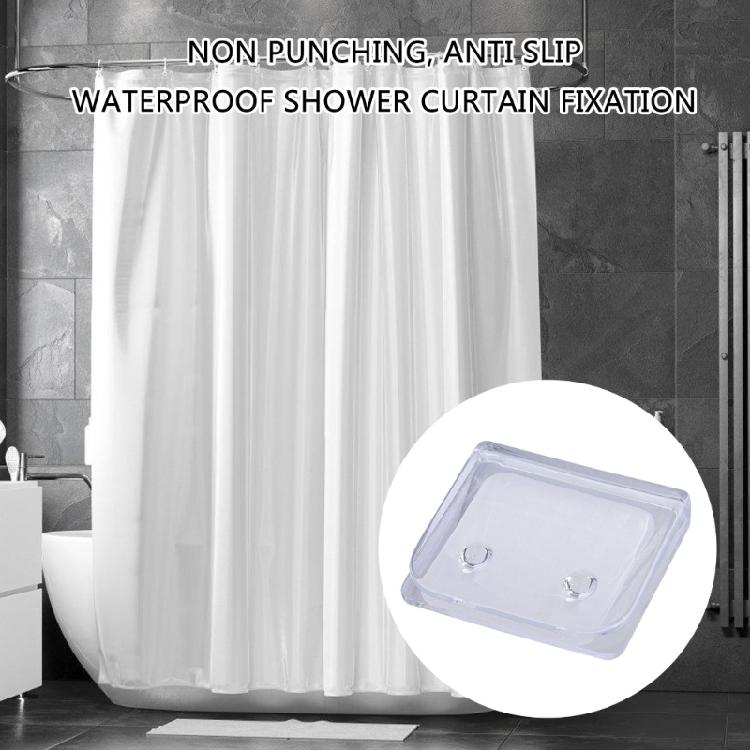4/8Piece Shower Curtain Securely Clips Bathroom Curtain Holders Adjust, No Drill, Slip Resistant Grip