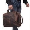 Full-Grain Leather Briefcase: Handmade Messenger Bag Personalized Vintage Gift Shoulder Bag