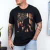 Bigfoot Sasquatch America Flag Patriotic Men Women T-Shirt